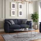 Ella 3 Seater And 2 Seater Sofa Set Polly Navy Blue
