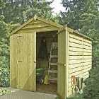Shire Pressure-Treated Overlap Shed with Double Doors - 8 x 6