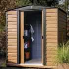 Rowlinson Woodvale 8ft x 6ft Metal Apex Garden Shed