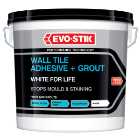 EVO-STIK White for Life Wall Tile Adhesive & Grout - 10L