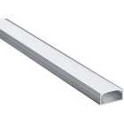 Wickes Tamworth Aluminium Surface Mounted Profile for Flexible Strip Lighting - Various Sizes Available