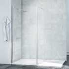 Nexa By Merlyn 8mm Chrome Frameless Wet Room Shower Panel Only - Various Sizes Available