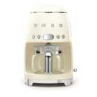 Smeg DCF02CRUK 50s Retro Style 1050W Drip Filter Coffee Machine - Cream