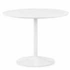 Julian Bowen Blanco Round White Pedestal Table