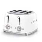 Smeg TSF03WHUK 50s Retro Style 4 Slot Toaster - White