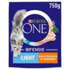 Purina ONE Light Dry Cat Food Rich in Chicken 750g 750g