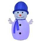 Bon Noel 1.8M Christmas Inflatable Snowman Outdoor Blow Up Decoration For Lawn