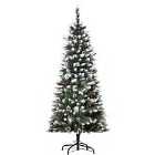 Bon Noel 5Ft Artificial Christmas Tree Xmas Outdoor Decoration with Pinecone