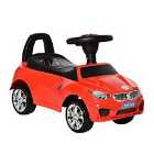 Reiten Ride On Sliding Car with Horn, Music, Working Lights & Storage - Red