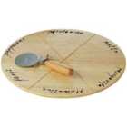 Premier Housewares Pizza Board Set with Pizza Cutter