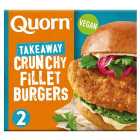 Quorn Vegan Takeaway 2 Crunchy Fillet Burgers 190g