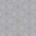 Wilko Star Flower Grey Wallpaper