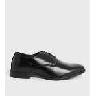 Black Round Toe Lace Up Brogues