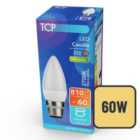 TCP Dimmable Candle Bayonet 60W Light Bulb