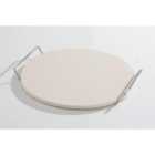 Hairy Bikers Pizza Stone With Holder