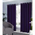 Groundlevel Blackout Curtains Purple 66X90