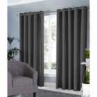 Groundlevel Blackout Curtains Charcoal 66X72