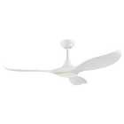 Eglo White Modern Ceiling Fan With Tuneable White Light