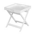 Village At Home Javis Folding Butler Tray Table White