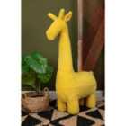 Giraffe Animal Chair Yellow Faux Fur