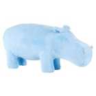 Hippo Animal Chair Blue Faux Fur