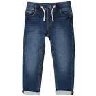 M&S Boys Cotton Skinny Jeans, 2-7 Years, Dark Blue Denim