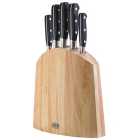 Richardson Sheffield "V" Sabatier Natural Wood Knife Block 5 per pack