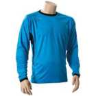 Precision Premier Goalkeeping Shirt Junior (l Junior 30-32", Electric Blue)