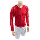 Precision Marseille Shirt & Short Set Junior (m Junior 26-28", Red/White)