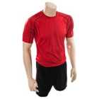 Precision Lyon Training Shirt & Short Set Adult (xxl 46-48", Red/Black)