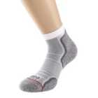 1000 Mile Run Anklet Sock Mens (medium, White/Grey)