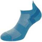 1000 Mile Ultimate Tactel Ladies Liner Sock (teal, Medium)