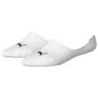 Puma Invisible Footie Socks (2 Pairs) (6-8, White)