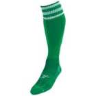 Precision 3 Stripe Pro Football Socks Adult (green/White, 7-11)