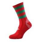 Precision Pro Hooped GAA Mid Socks Junior (red/Green, J12-2)