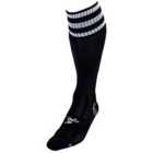 Precision 3 Stripe Pro Football Socks Junior (3-6, Black/White)