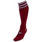 Precision 3 Stripe Pro Football Socks Adult (maroon/White, 7-11)