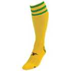 Precision 3 Stripe Pro Football Socks Adult (yellow/Green, 7-11)