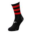 Precision Pro Hooped GAA Mid Socks (black/Red, 7-11)