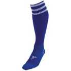 Precision 3 Stripe Pro Football Socks Adult (7-11, Royal/White)