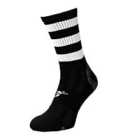 Precision Pro Hooped GAA Mid Socks (7-11, Black/White)
