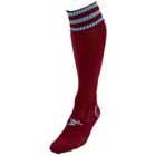 Precision 3 Stripe Pro Football Socks Junior (maroon/Sky, 3-6)