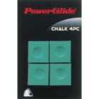 Powerglide Snooker Chalk (4 Pack) (green)