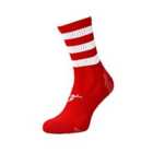 Precision Pro Hooped GAA Mid Socks (7-11, Red/White)