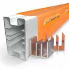 Alukap-SS Complete Post and Bracket Kit White - 3000mm