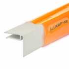 Alukap-XR 4.8m End Stop Bar White - 6.4mm