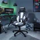 Maverick Pc Office Gaming Chair - Black & White