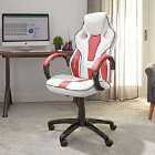 Maverick Pc Office Gaming Chair - White & Red