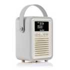 VQ Retro Mini DAB/DAB+ Digital & FM Radio with Bluetooth - Light Grey