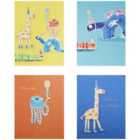 M&S Kids' Blank & Birthday Cards, 4 Designs 12 per pack